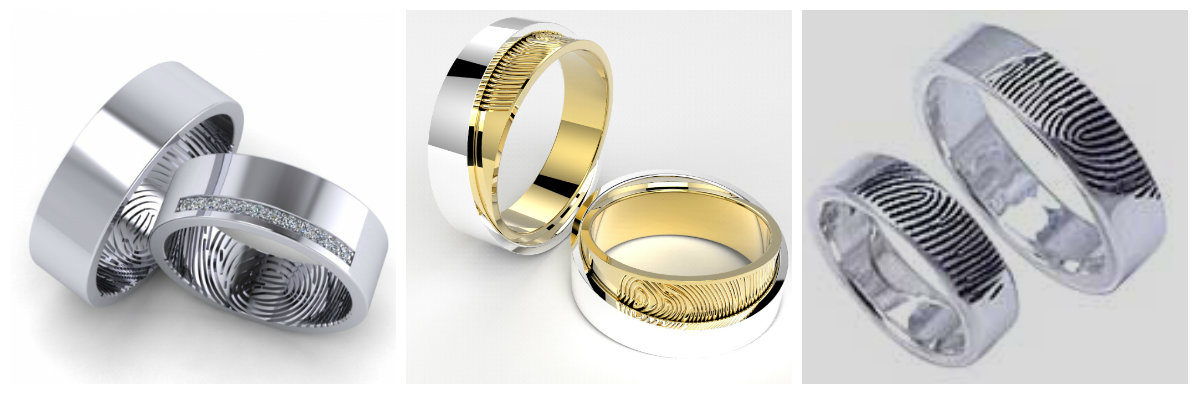 парные обручальные кольца из белого золота без камней